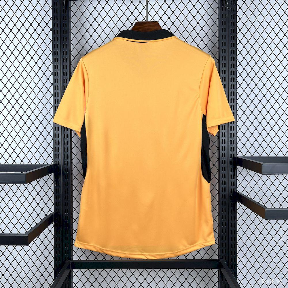 2003/04 Retro Wolverhampton Wanderers Home Gold with Black Trim Jersey