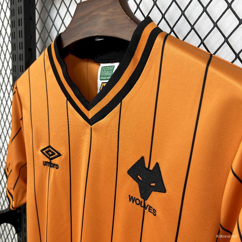 1985/86 Retro Wolverhampton Wanderers Home  Jersey