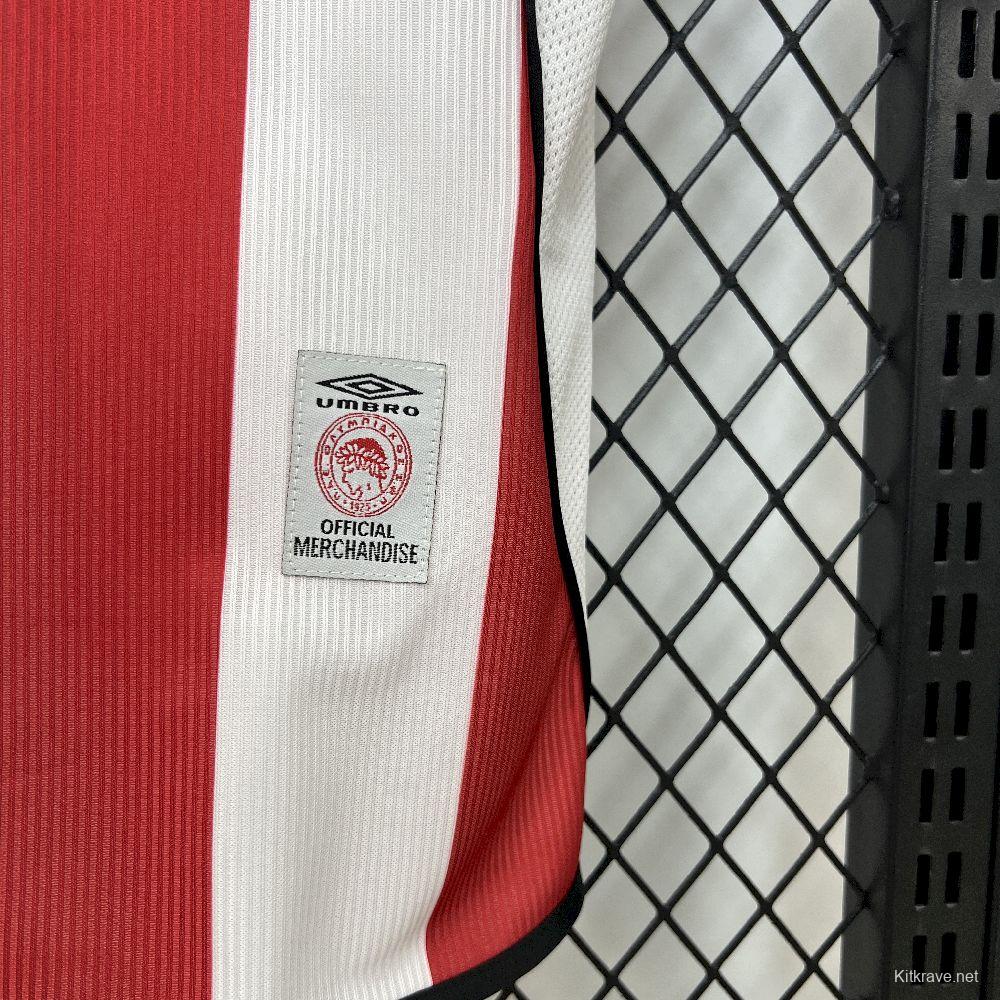 2001/02 Retro Olympiacos FC Home Jersey