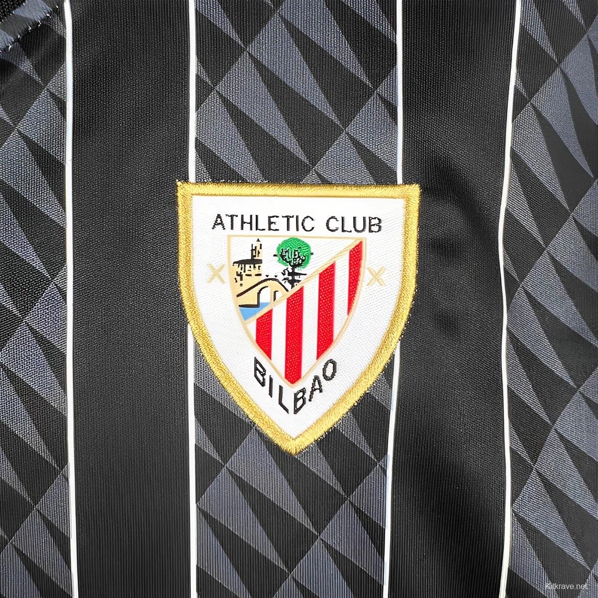 23/24 Kids Athletic Bilbao Away Black Jersey