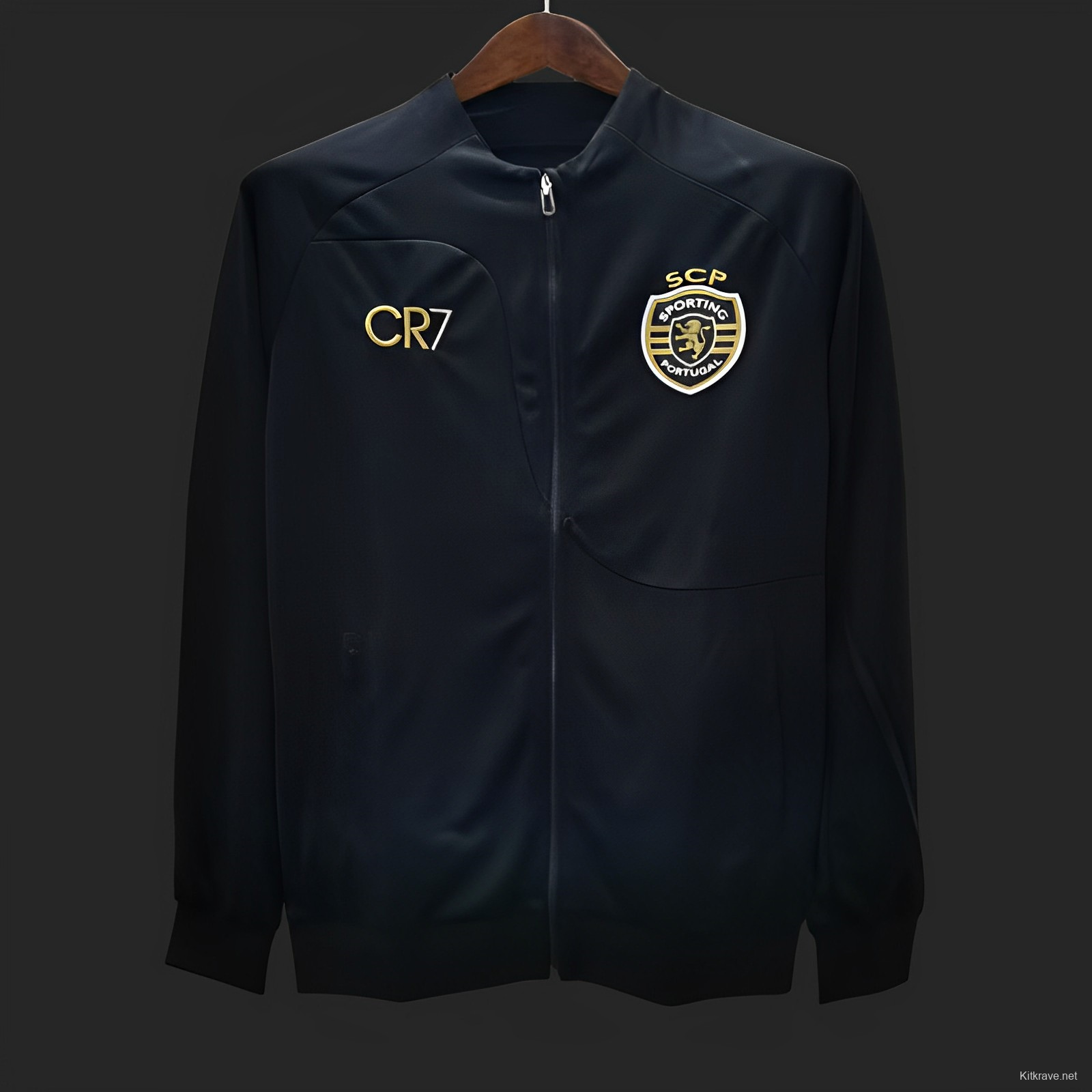 23/24 Sporting Lisbon CR7 Black Full Zipper Jacket