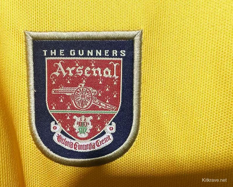 Retro 97/99 Arsenal Away Yellow Jersey