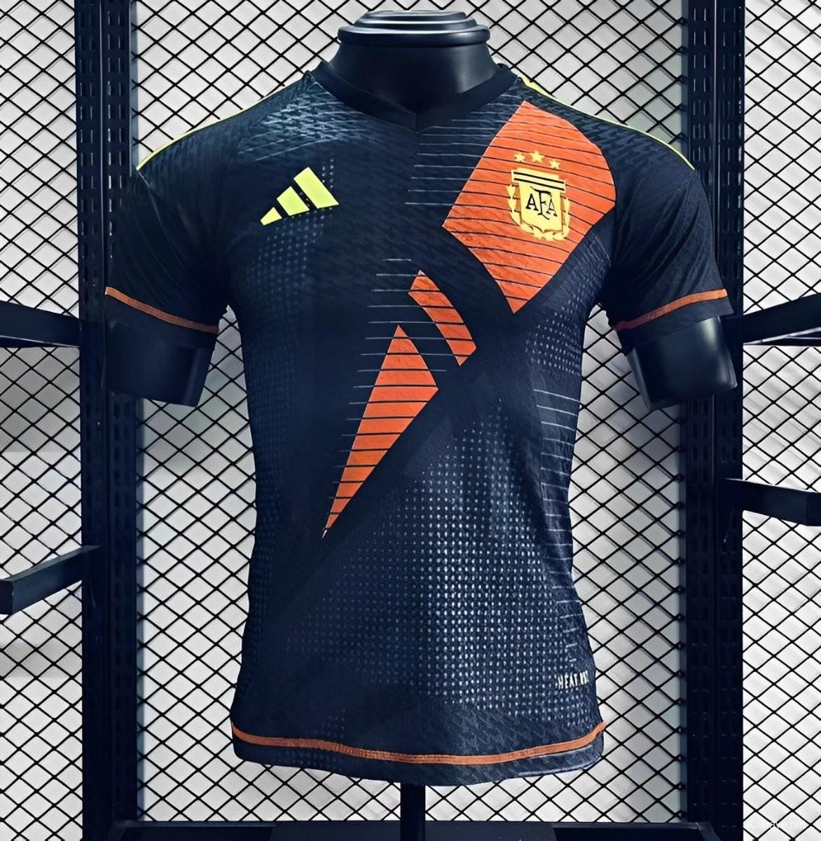 Player Version 2024 Argentina Black Goalkeeper Jersey