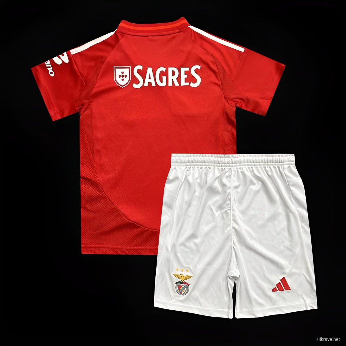 24/25 Kids Benfica Home Jersey