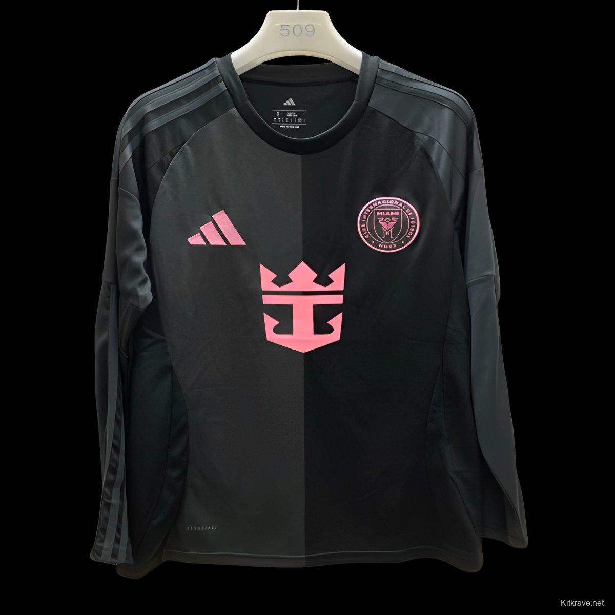 25/26 Inter Miami Away Black Long Sleeve Jersey