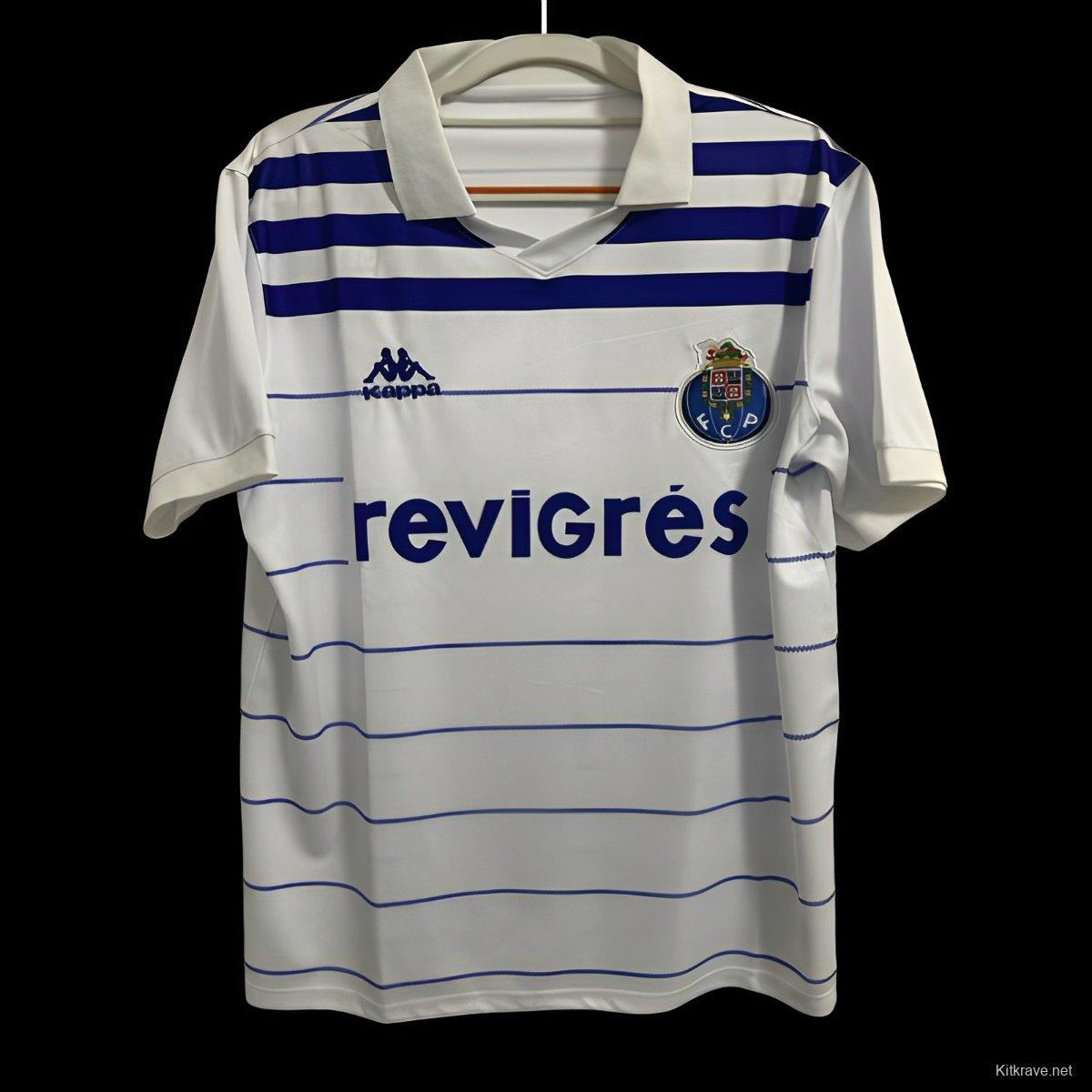 Retro 85/86 Porto Away White Jersey