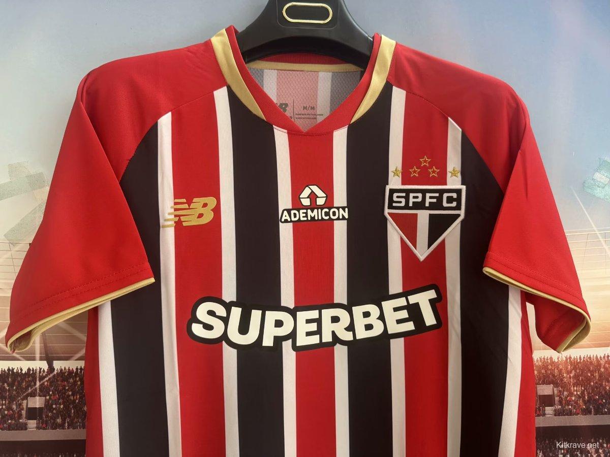 25/26 Sao Paulo Away Jeresy With Full Sponsors