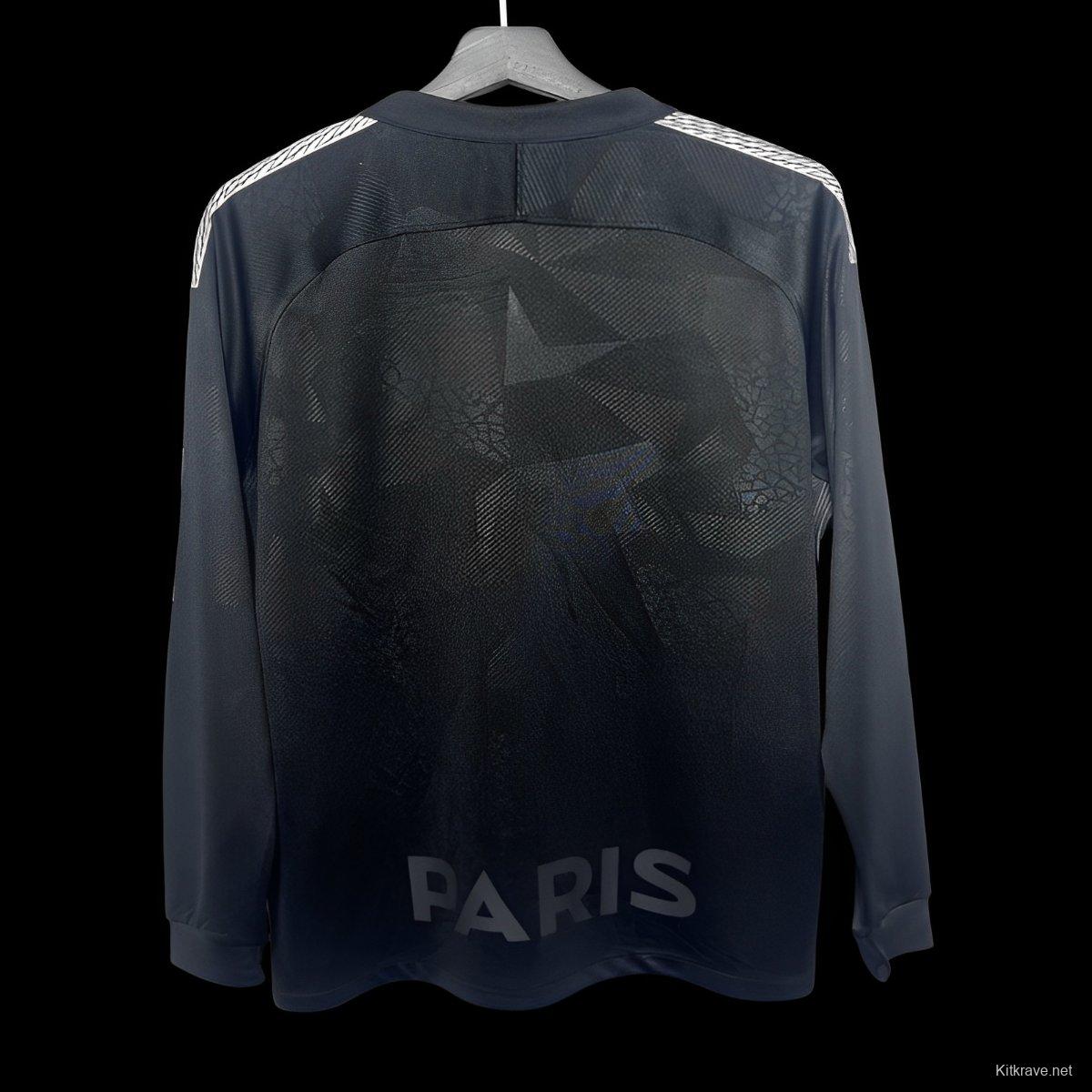Retro 17/18 PSG Third Long Sleeve Jersey