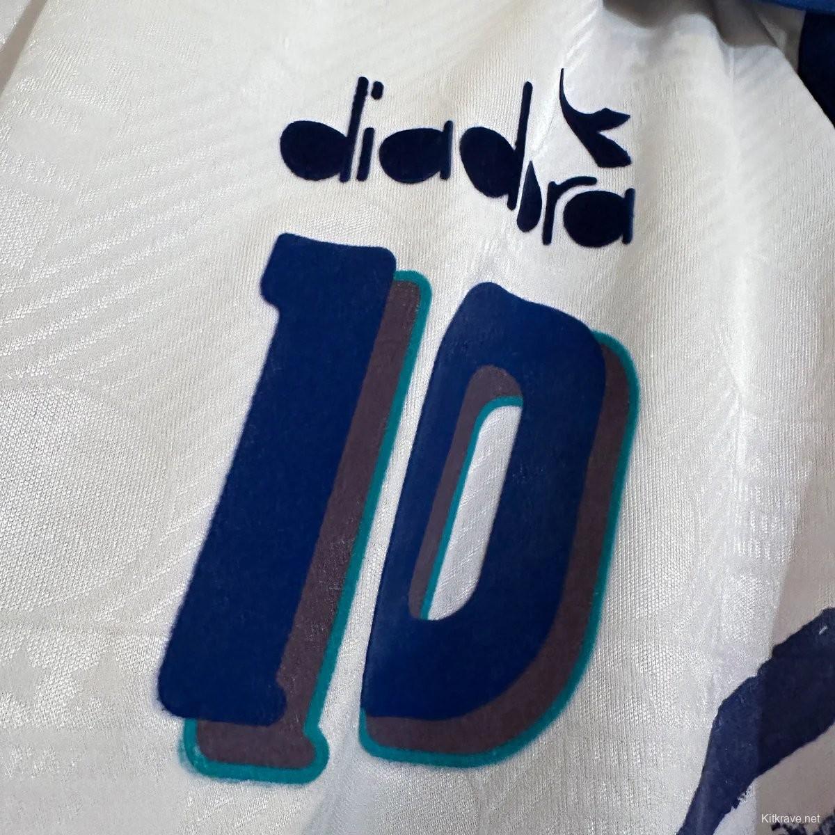 Retro 1994 Italy Diadora Player Special Training  Roberto Baggio Jersey