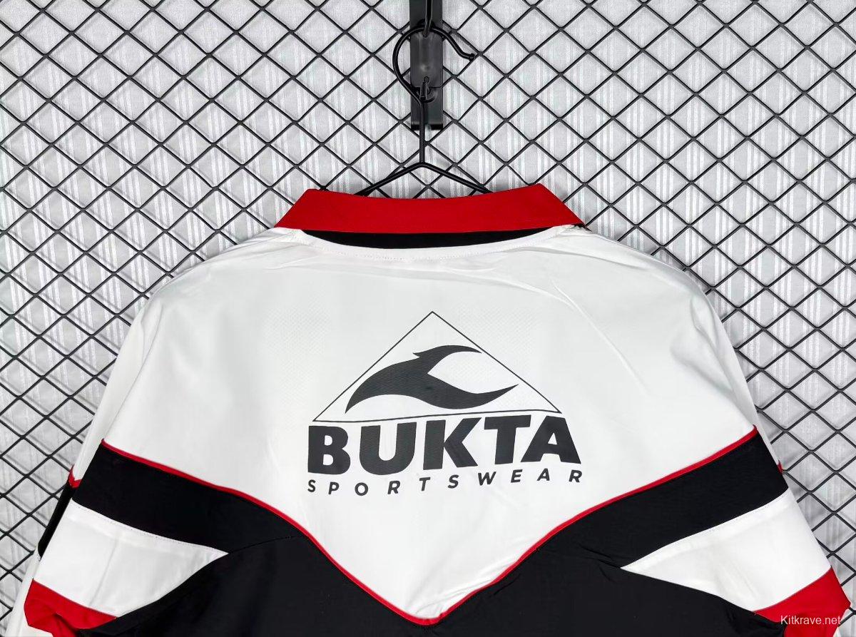 Retro 92/93 Sevilla White/Black/Red Windbreaker