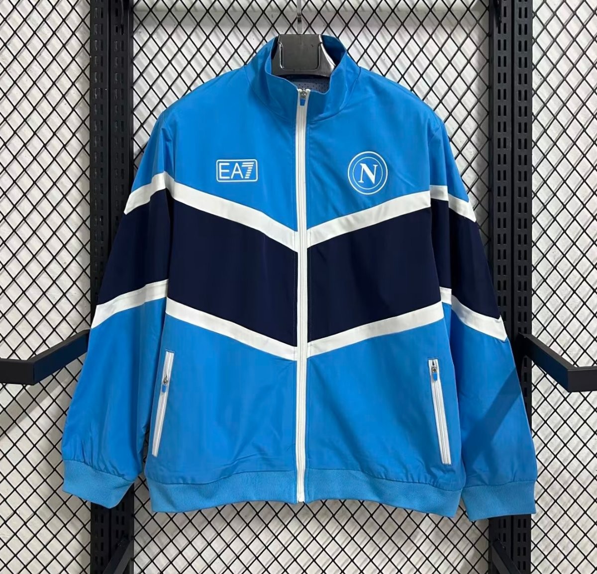 25/26 Napoli Blue Full Zipper Windbreaker