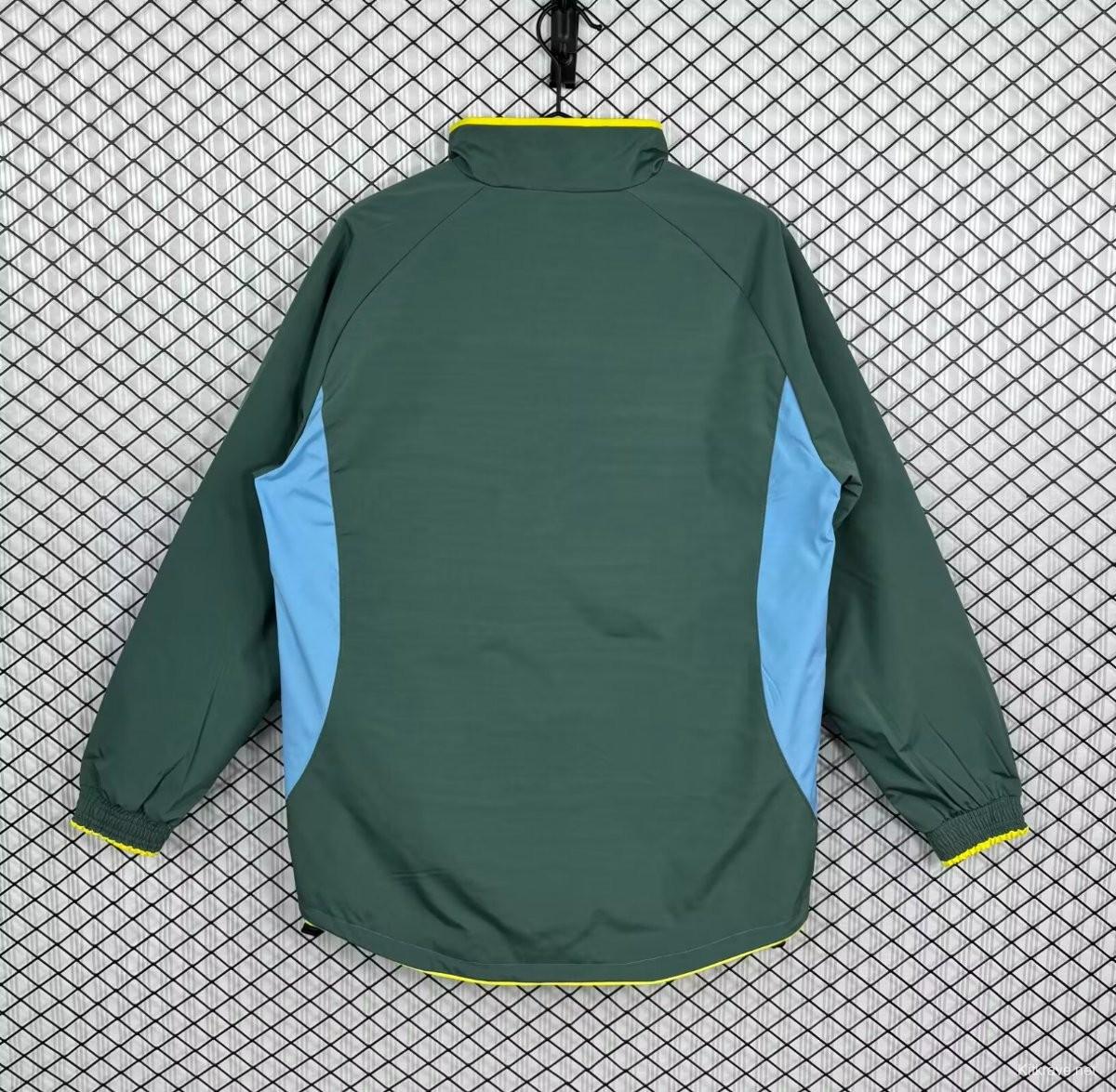 Retro 02/03 Sporting Lisbon Green Full Zipper Windbreaker