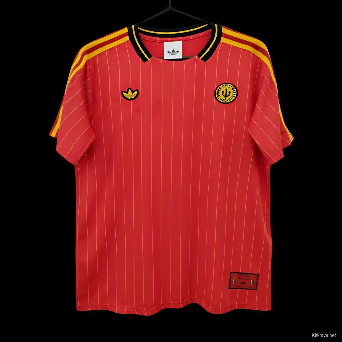 2026 Belgium Adidas Terrace Icons Red Jersey