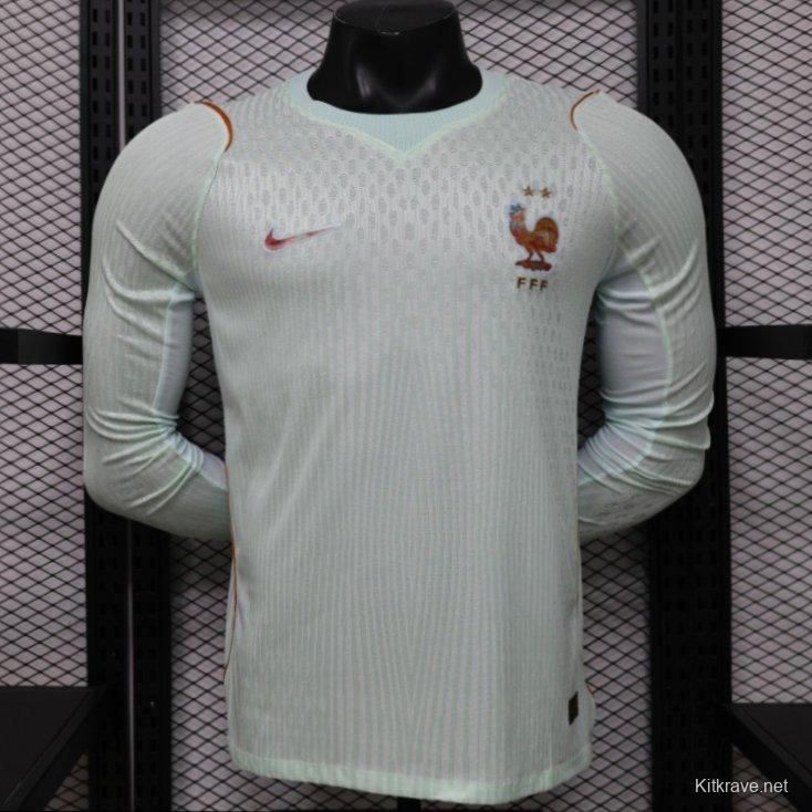 Player Version 26/27 France Mint Green Away Long Sleeve Jersey
