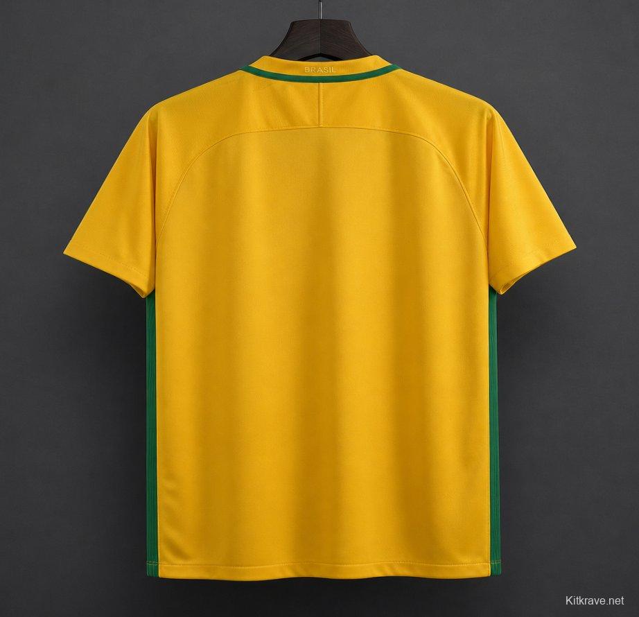 Retro 2016 Brazil Home Jersey
