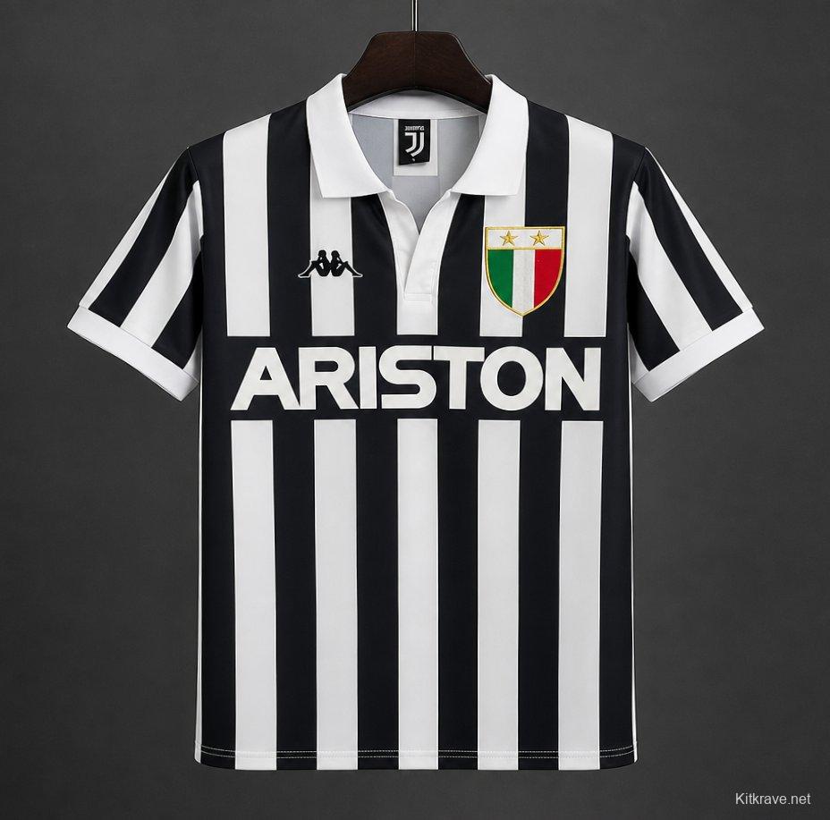 Retro 84/85 Juventus Home Jersey