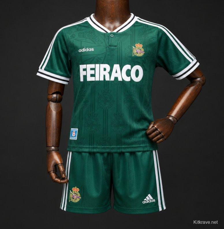 Retro 99/00 Deportivo de La Coruna Away Green Jersey