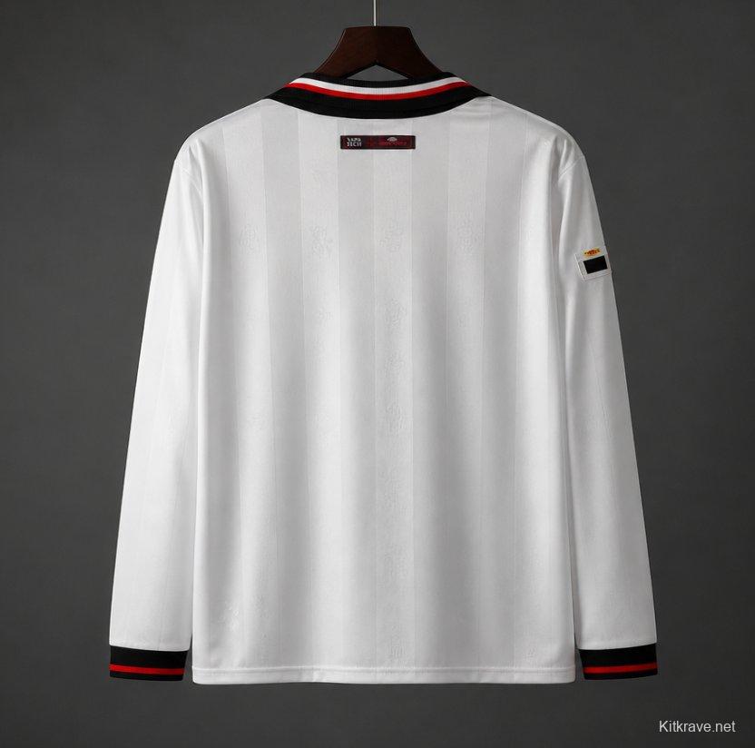 Retro 97/98 Manchester United Third Long Sleeve White Jersey
