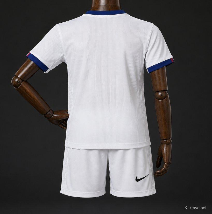 26/27 Kids  Paris Saint-Germain White  Away Jersey Kits