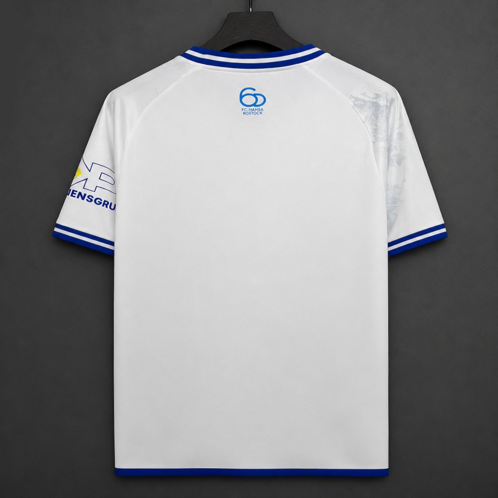 26/27 FC Hansa Rostock White  Away Jersey