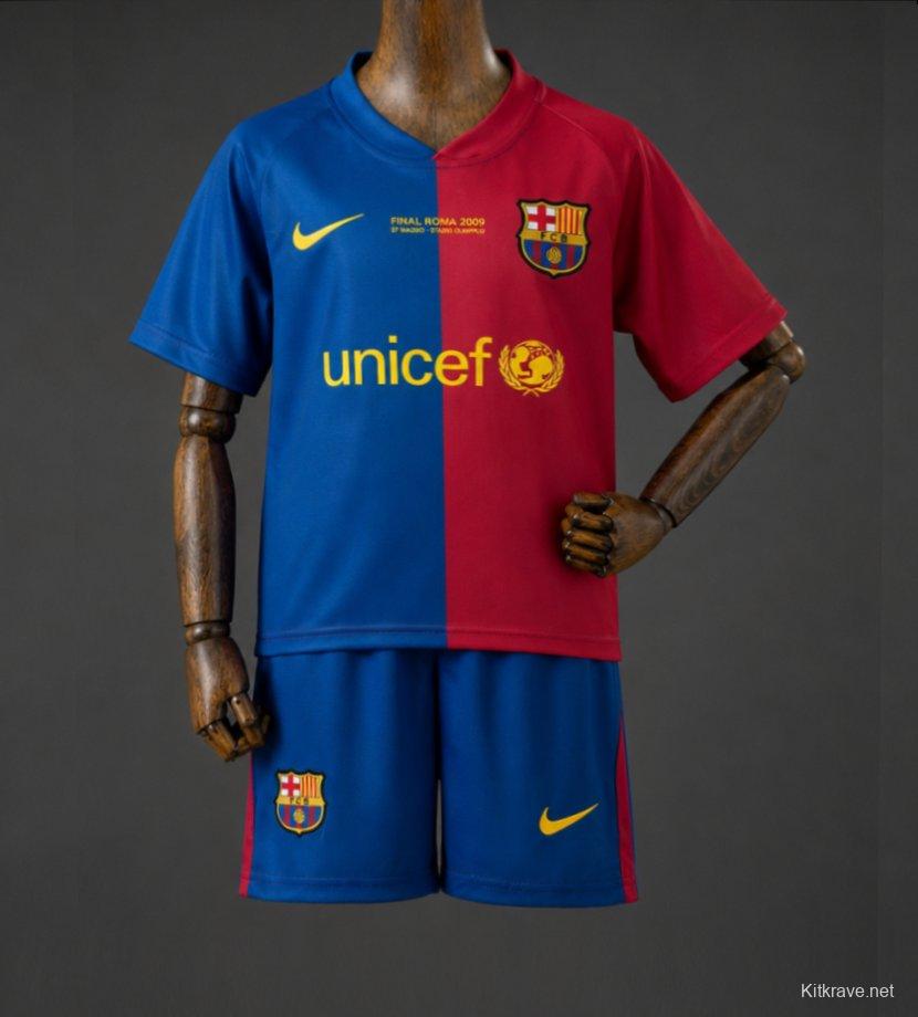 08/09 Kids Barcelona Home Retro Kit Jersey Size 16-28