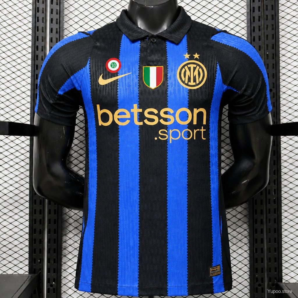 Player Version 26/27 Inter Milan Home Black & Blue  Stripe Jersey