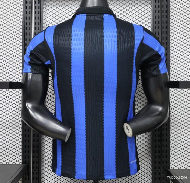 Player Version 26/27 Inter Milan Home Black & Blue  Stripe Jersey
