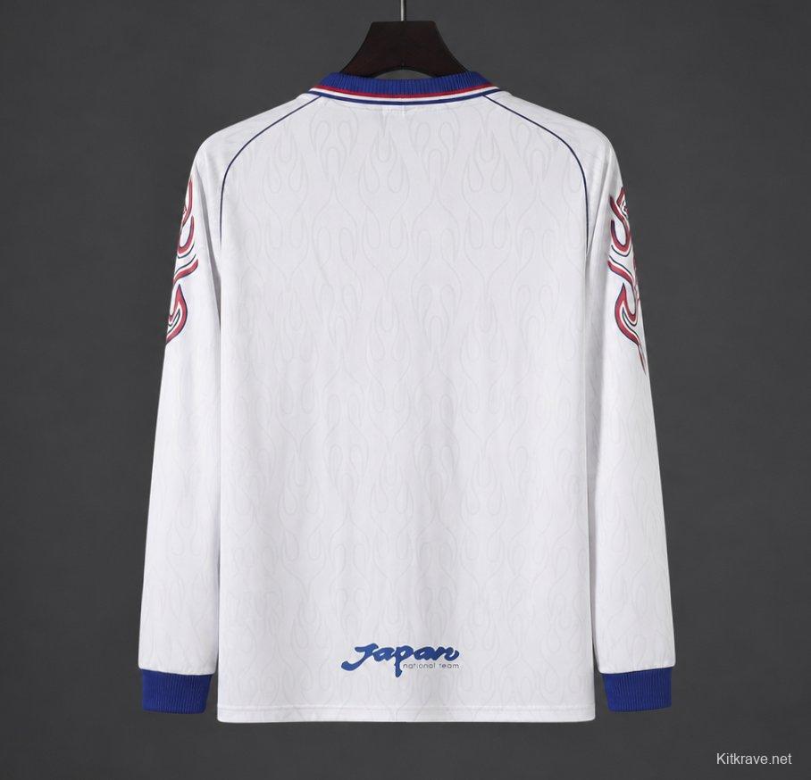 Retro 1998 Japan White Long Sleeve Jersey