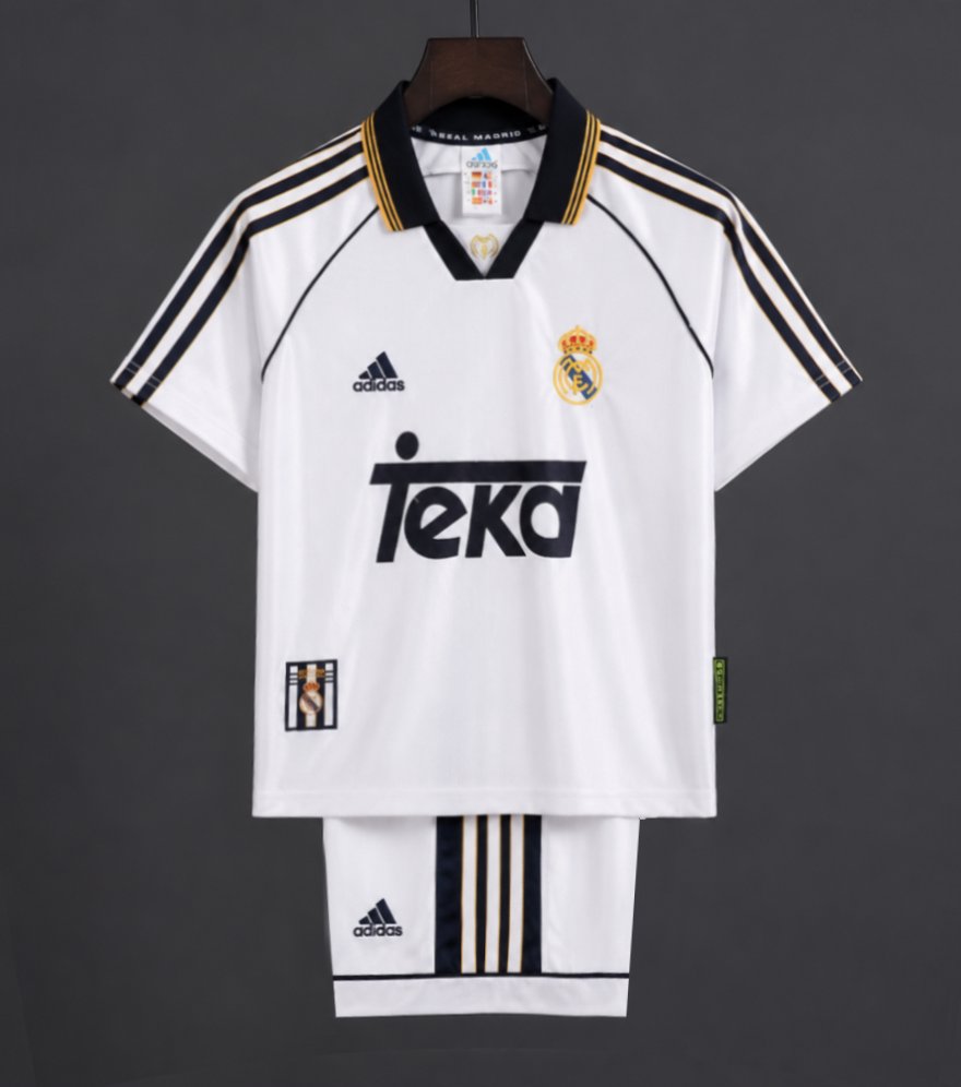 Retro Kids 98/00 Real Madrid Home Jersey