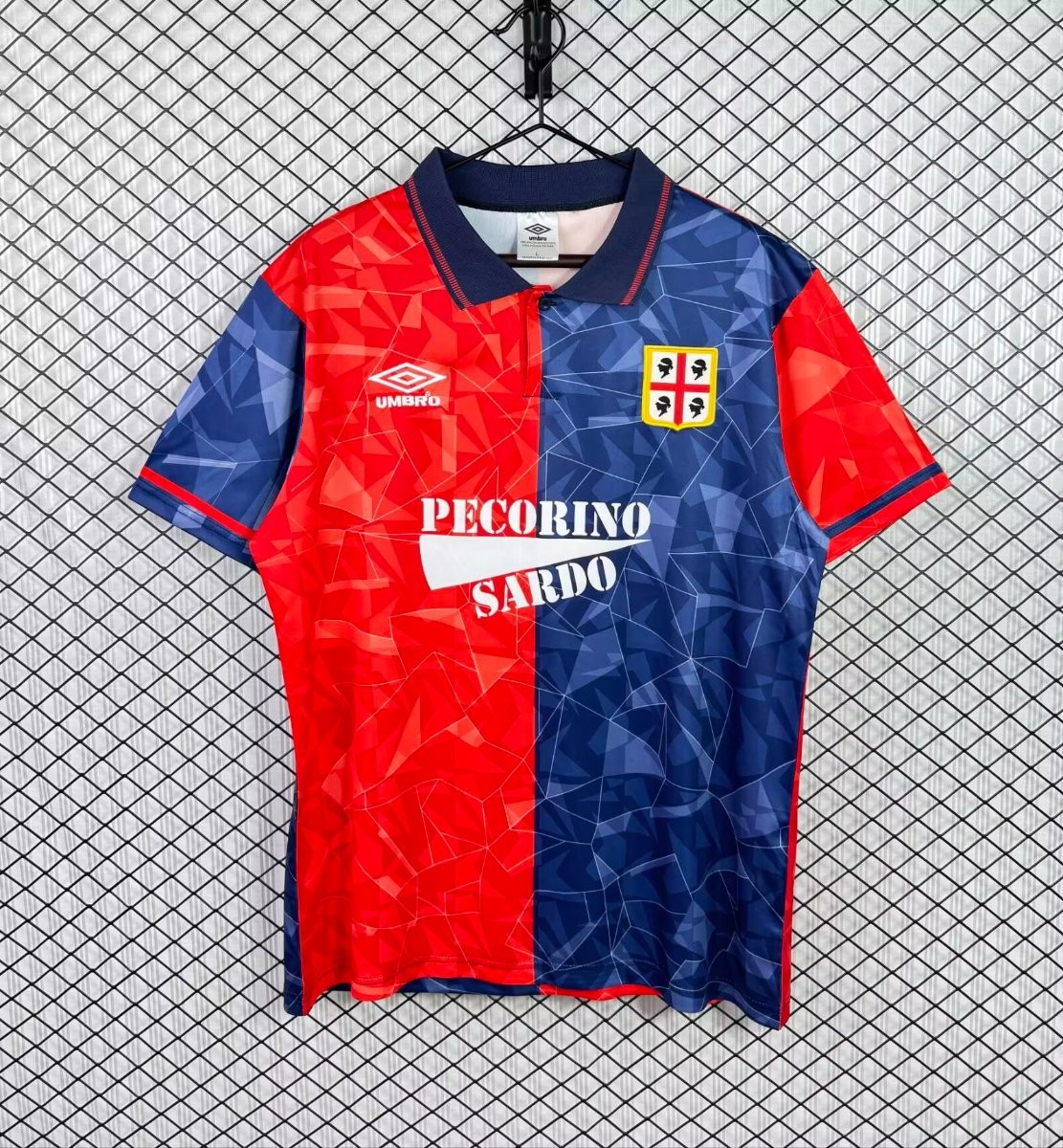 Retro 92/93 Cagliari Calcio Home Jersey