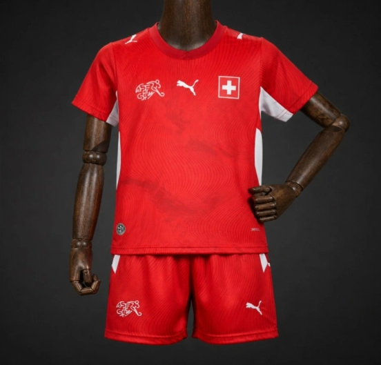 2026 Kids Switzerland World Cup Home Kit