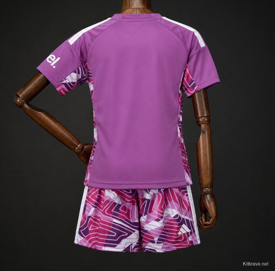 26/27 Kids Arsenal Purple Goalkeeper Jersey