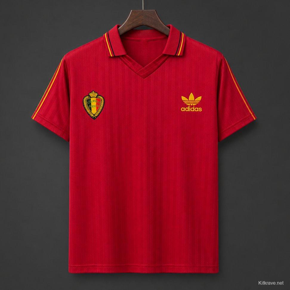 Retro 1990 Belgium Home Jersey