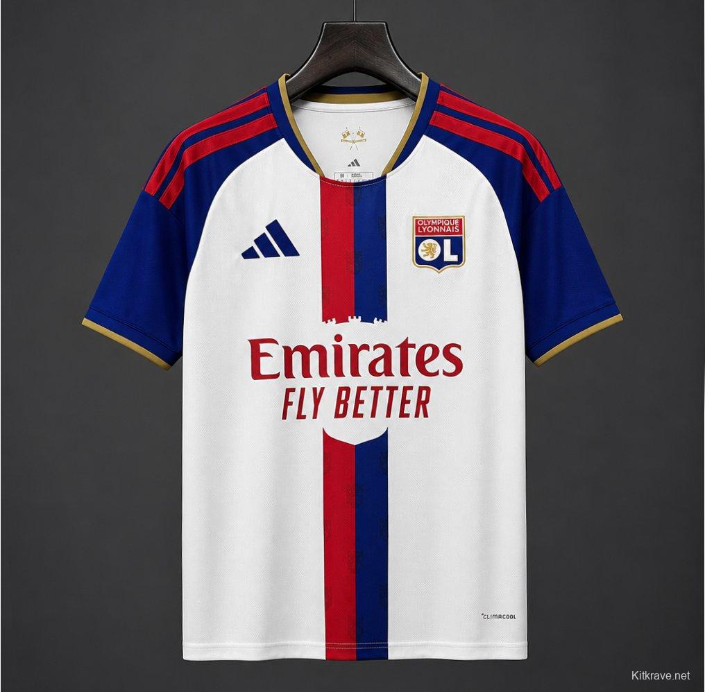26/27 Olympique Lyonnais Home White Jersey