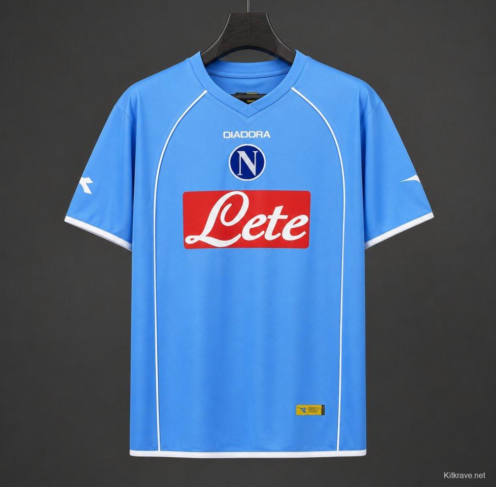 Retro 06/07 Napoli Home Sky Blue Jersey