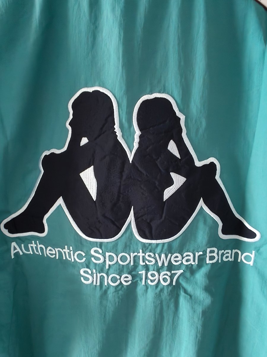Retro 1967 Barcelona Teal & Blue & Burgundy Kappa Windbreaker Jacket