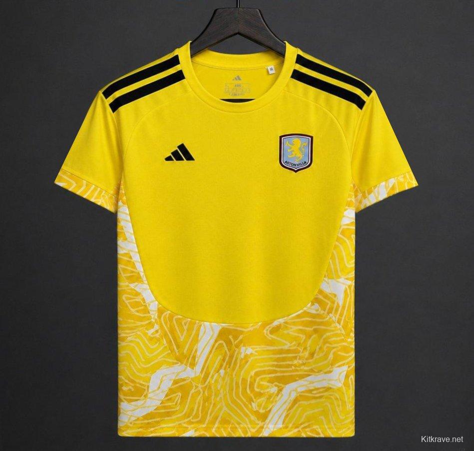 26/27 Mens Aston Villa Goalkeeper Yellow Jersey