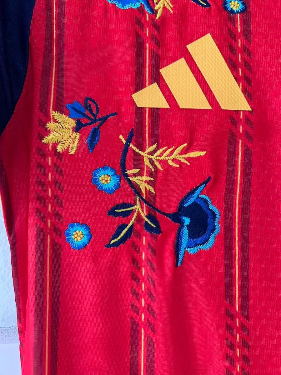 Player Version 2026 Spain Home "Floral Edition" Off White Special Jersey
