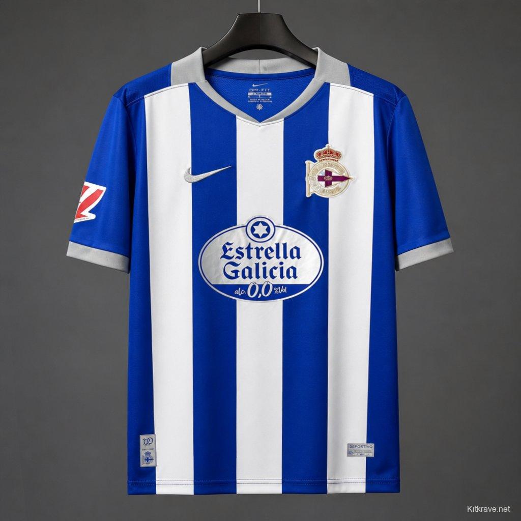 26/27 Deportivo La Coruna Home Jersey