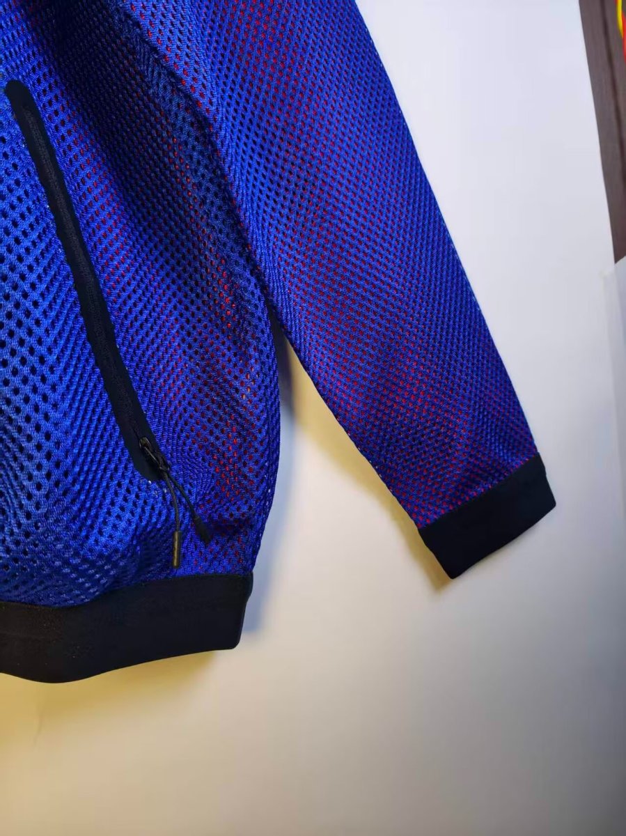 26/27 Barcelona Lightweight Breathable Mesh Windbreaker Blue Jacket