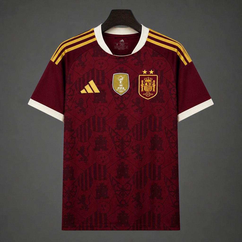 2026 Spain World Cup Champions Maroon  Jersey