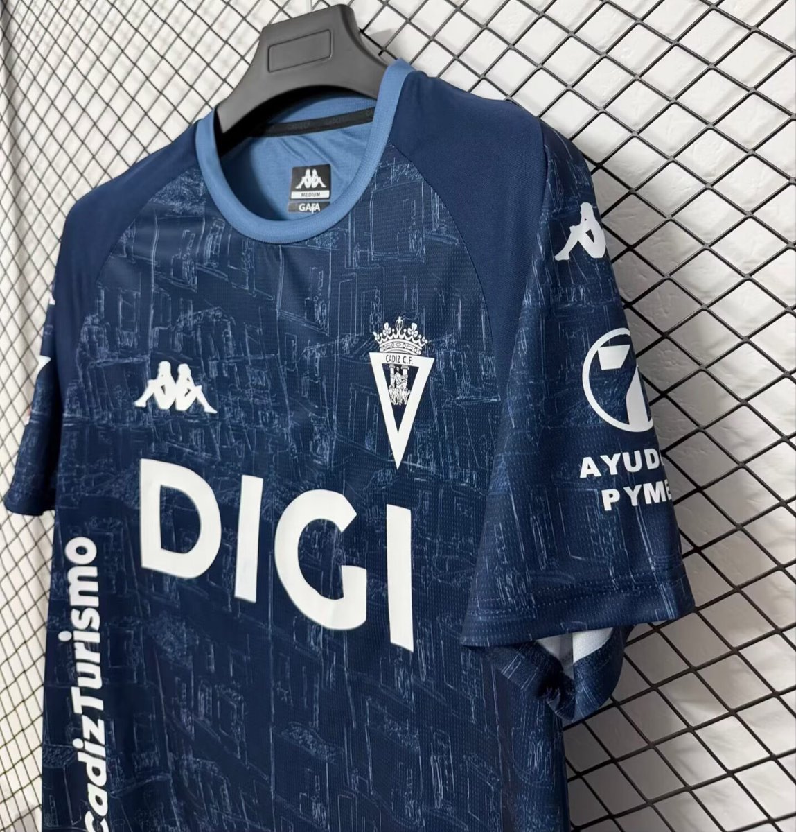 26/27 Cádiz CF Navy Blue with City Blueprint Pattern Away Jersey
