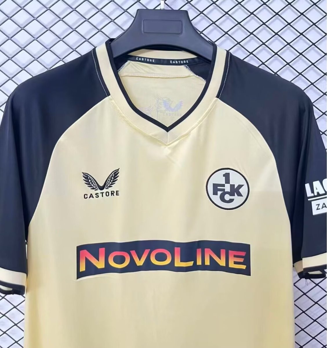 26/27 1. FC Kaiserslautern Cream with Black Sleeves Away Jersey