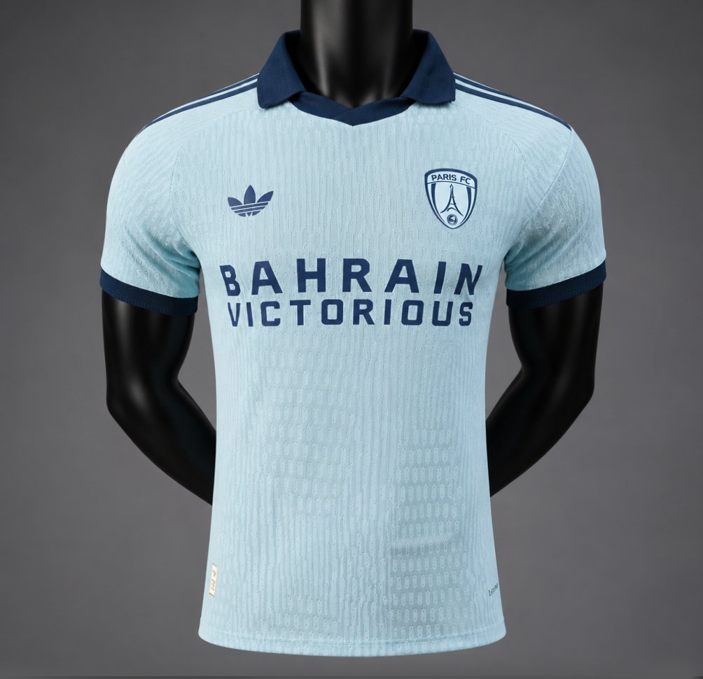 Player Version 26/27 Paris FC Away Light Blue Jersey
