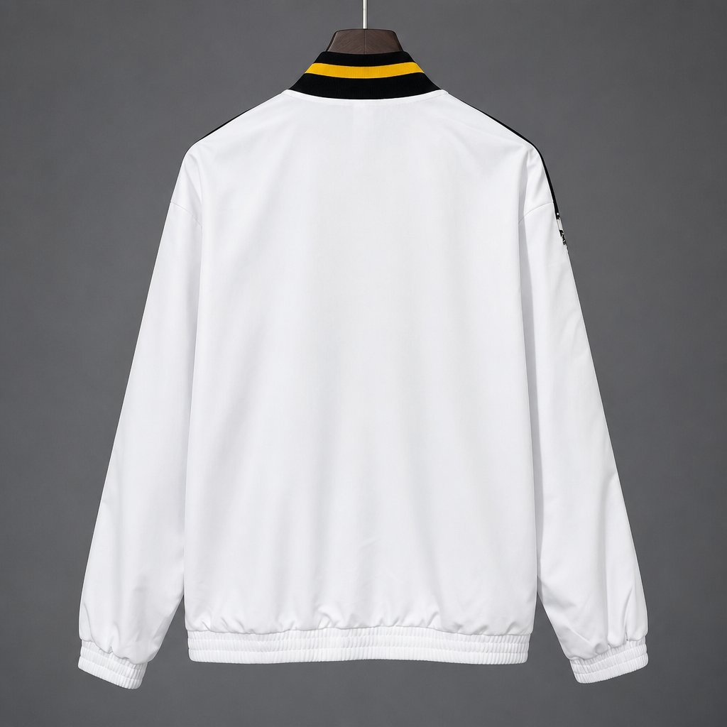 26/27 Juventus  White Full Zipper Windbreaker Jacket