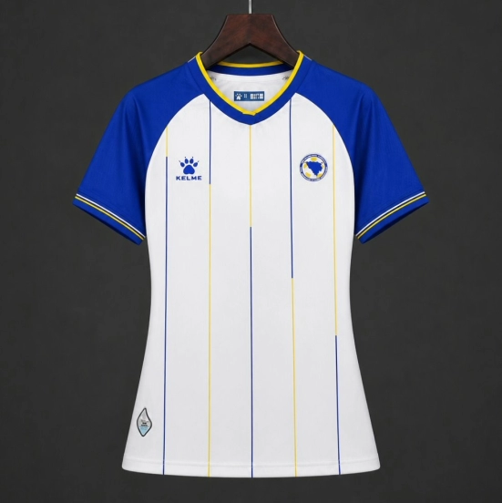 2026 Women Bosnia and Herzegovina Away White Jersey