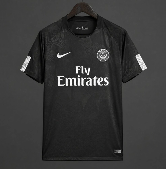 17/18 Retro PSG Black 2 Away Jersey