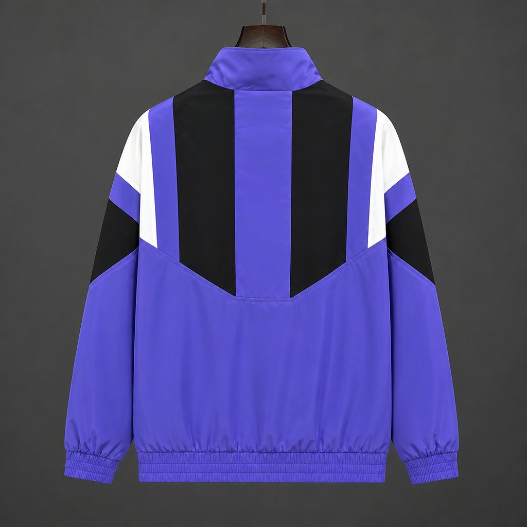 26/27 Real Madrid EQT Purple Full Zipper Windbreaker