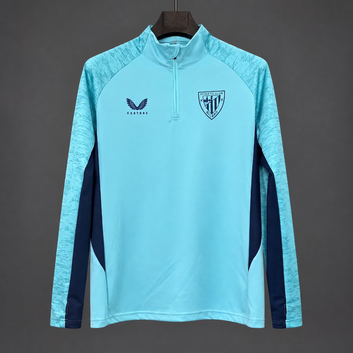 26/27 Athletic Bilbao Light Blue  Long Sleeve Half-Zip Jersey