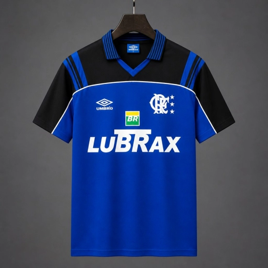 Retro 1999 Flamengo Goalkeeper Home Blue Jersey